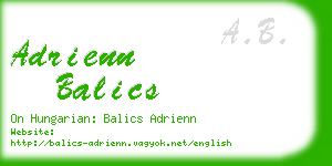 adrienn balics business card